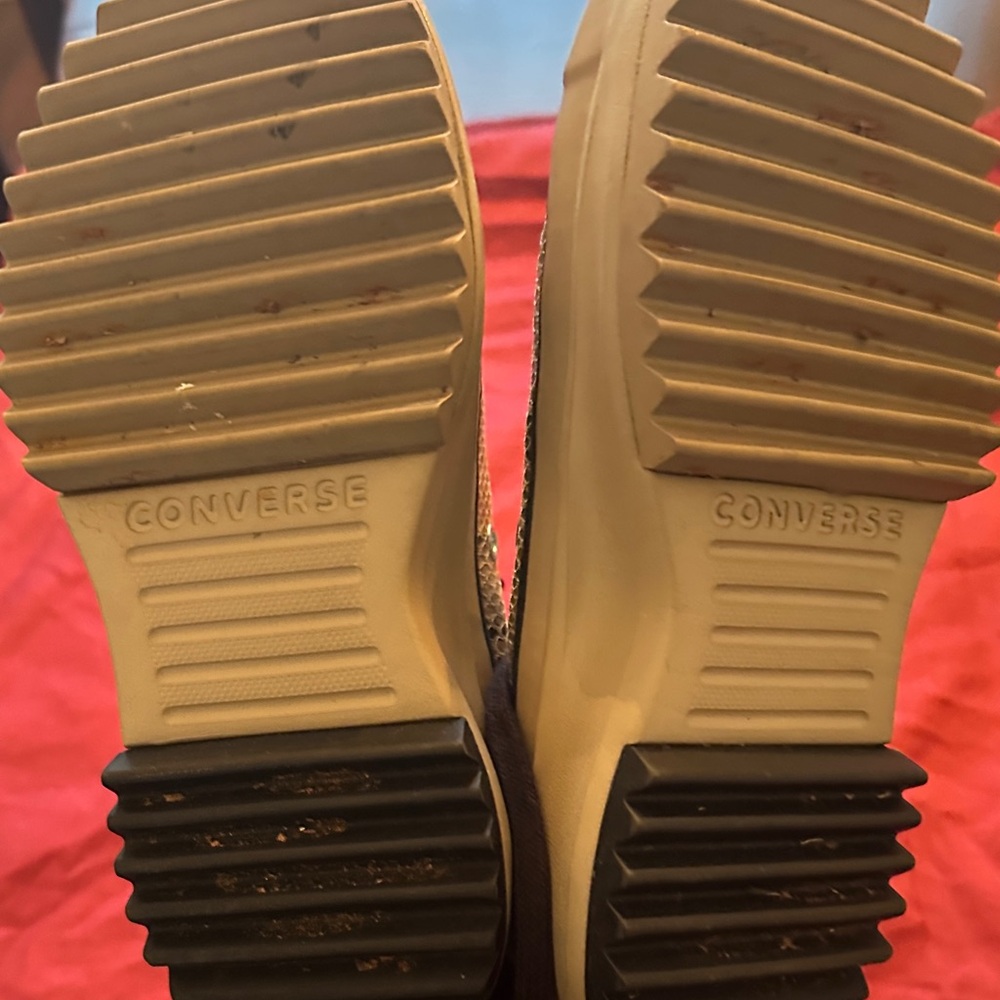 Converse Beige Snake Pattern High-Tops - image 3